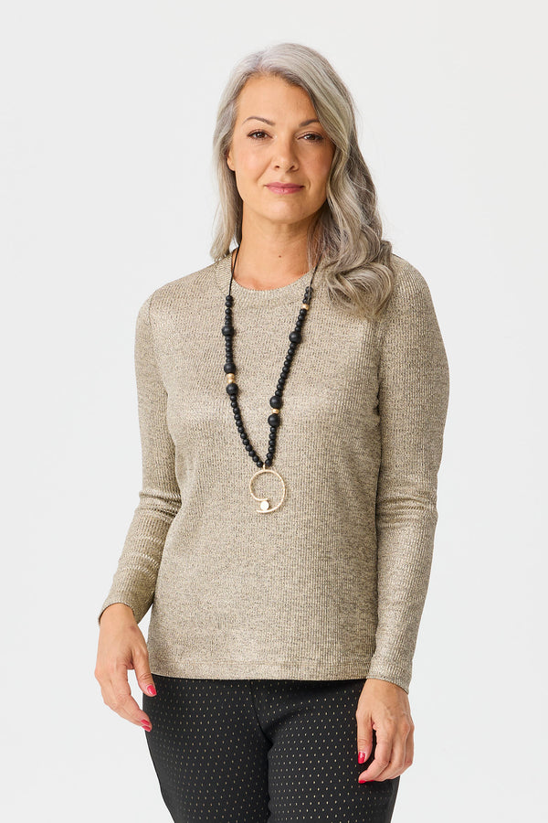 Grazia Rib Long Sleeve Top