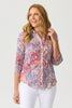 VISTA CRUSHED 3/4 SLV PRINT SHIRT