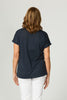 Lia Luxton V Neck Button Tee