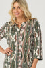 Peru 3/4 Sleeve V-neck Tunic