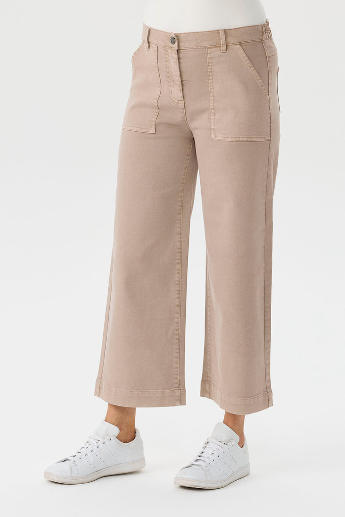 Darcy 7/8 Zip Wide Leg Jean