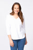 ETERNITY V-NECK 3/4 SLV TOP