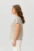 Pebble Stripe S/slv Tee