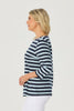 PAIGE STRIPE 3/4 SLEEVE TOP