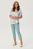 BLUE MOOD S/S PLEAT BACK TEE