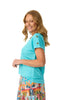 Lia Luxton S/slv Button Detail Top
