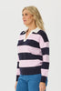 Harris Long Sleeve Stripe Polo Sweater