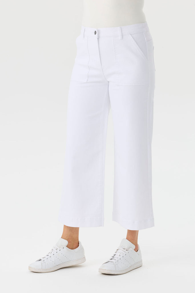 Darcy 7/8 Zip Wide Leg Jean