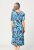 GODET SHORT SLEEVE DRESS