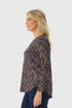Morvell Pleat Back Long Sleeve Top