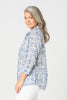 CHAMBRAY HEARTS 3/4 SLV SHIRT