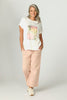 Esta Print Front S/s Top