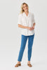 Vita Embroidered 3/4 Sleeve Soft Shirt
