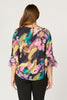DOMINIQUE FLOUNCE LAYER 3/4 SLV TOP