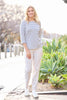 Action Square Neck 3/4 Slv Top
