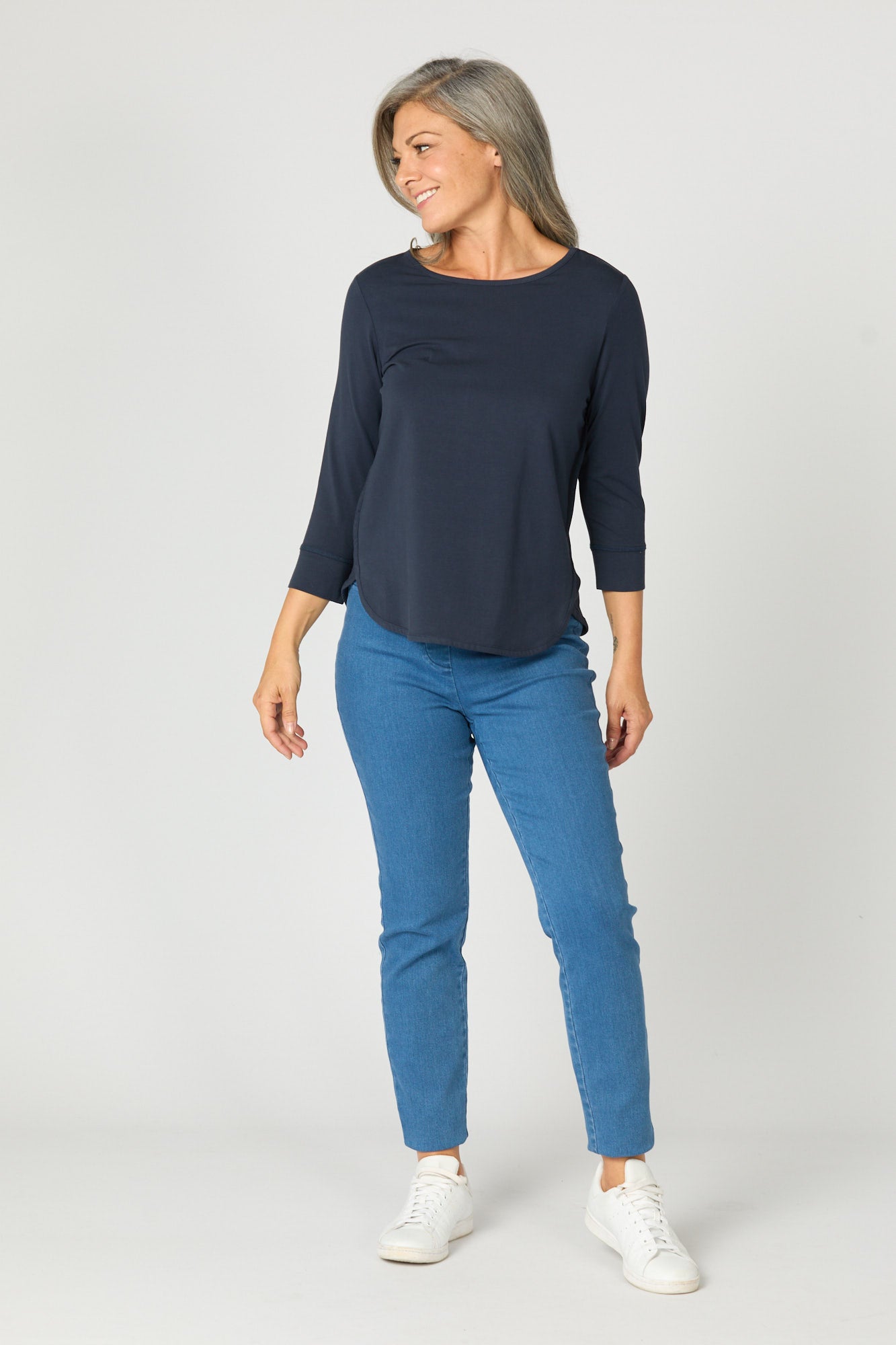 ETERNITY MODAL/COTTON 3/4 SLV TOP