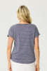 LORNE CAP SLEEVE STRIPE TEE