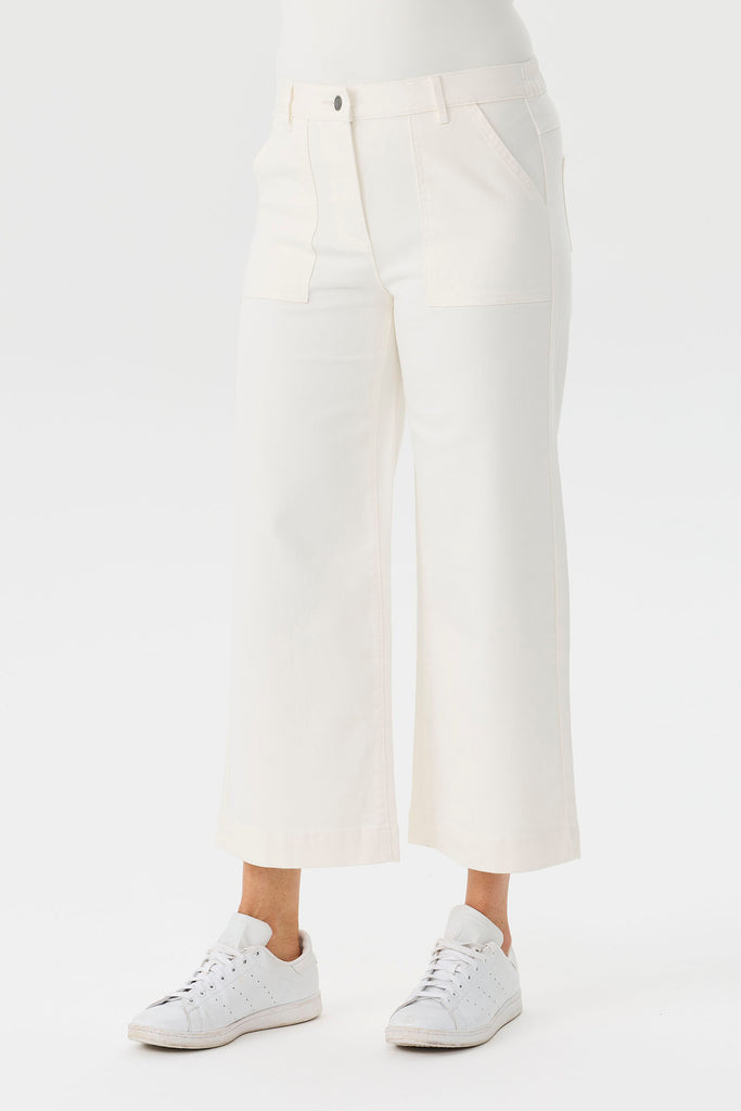 Darcy 7/8 Zip Wide Leg Jean