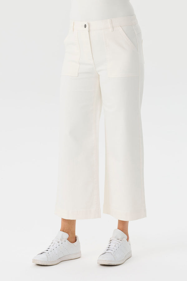 Darcy 7/8 Zip Wide Leg Jean