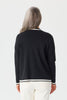 Otis Contrast Trim Zip Cardigan