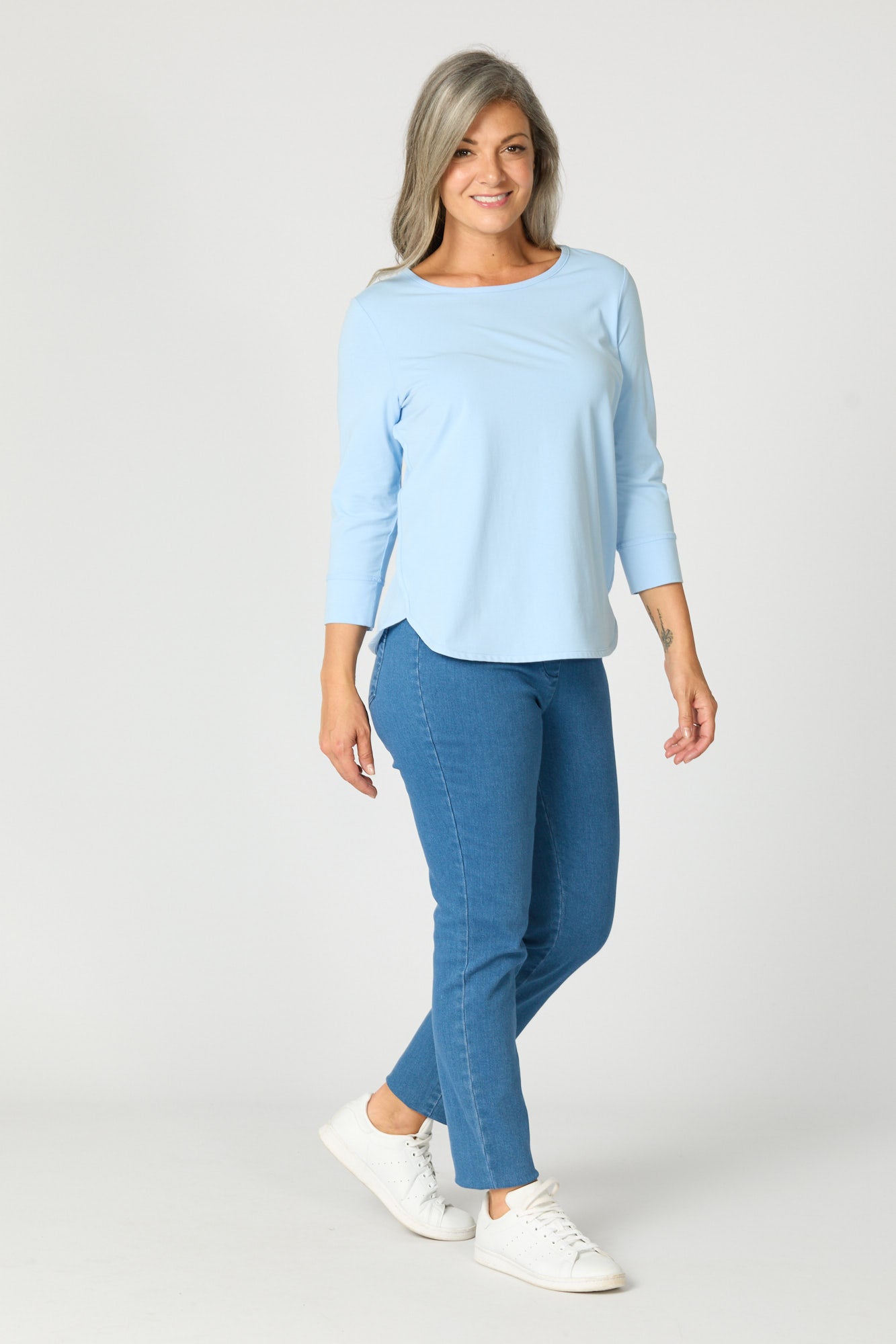 ETERNITY MODAL/COTTON 3/4 SLV TOP