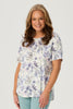 BLUE MOOD S/S PLEAT BACK TEE