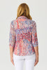 VISTA CRUSHED 3/4 SLV PRINT SHIRT