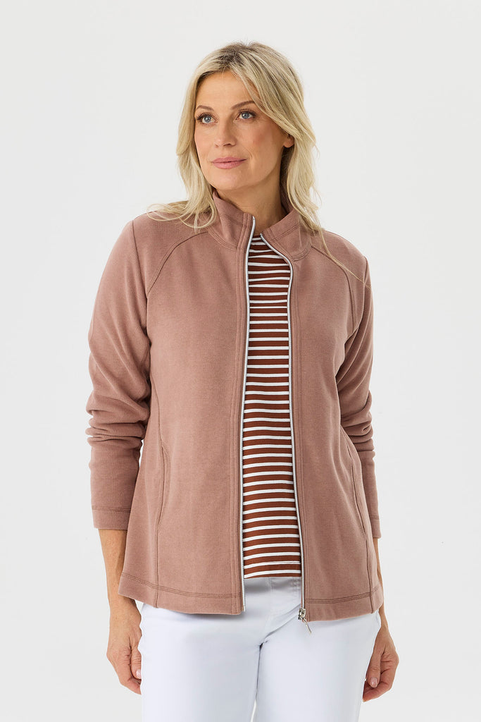 Haven French Rib Zip Up Jacket