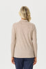 Hedrena Zip Polo Long Sleeve Top