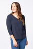 ETERNITY V-NECK 3/4 SLV TOP