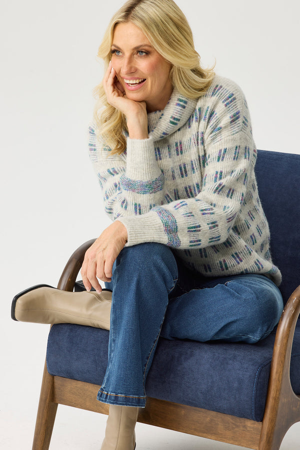 EMERTON MOHAIR STRIPE SWEATER