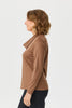 Hedrena Cowl Neck Long Sleeve Top