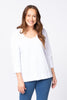 RECREATION SCOOP NECK 3/4 SLV TOP