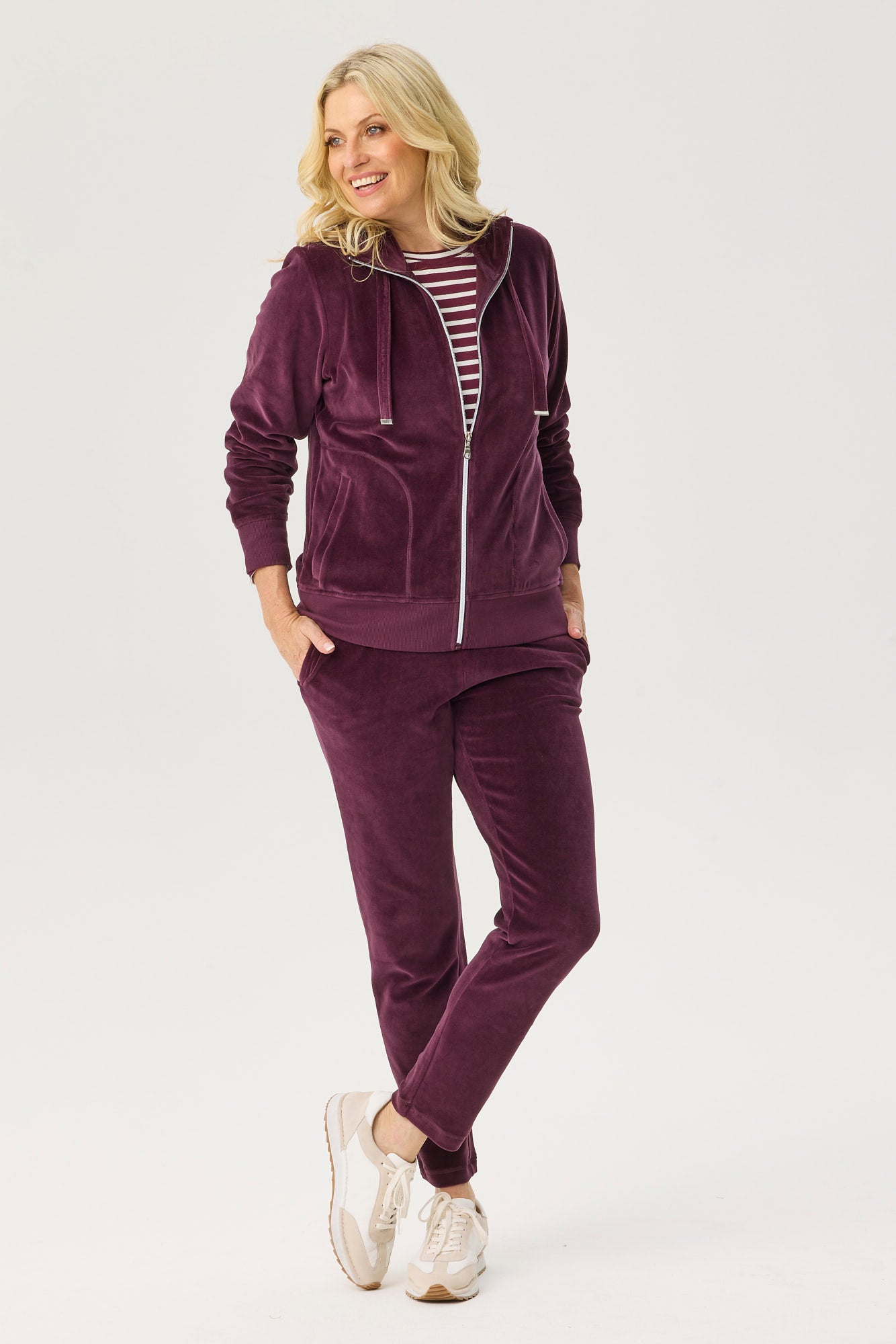 VANCE VELOUR ZIP UP JACKET