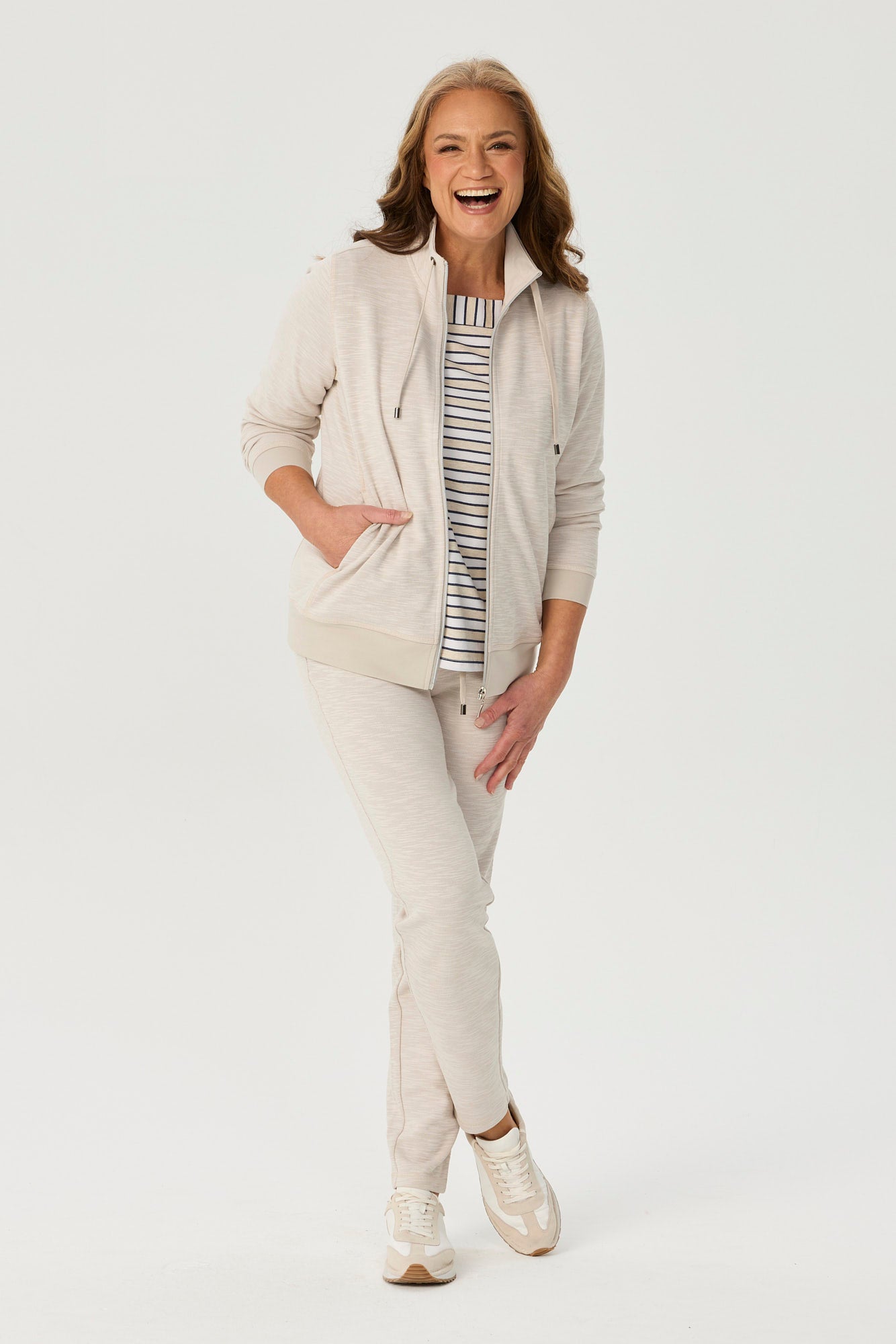 RETREAT TOP STITCH ZIP UP JACKET