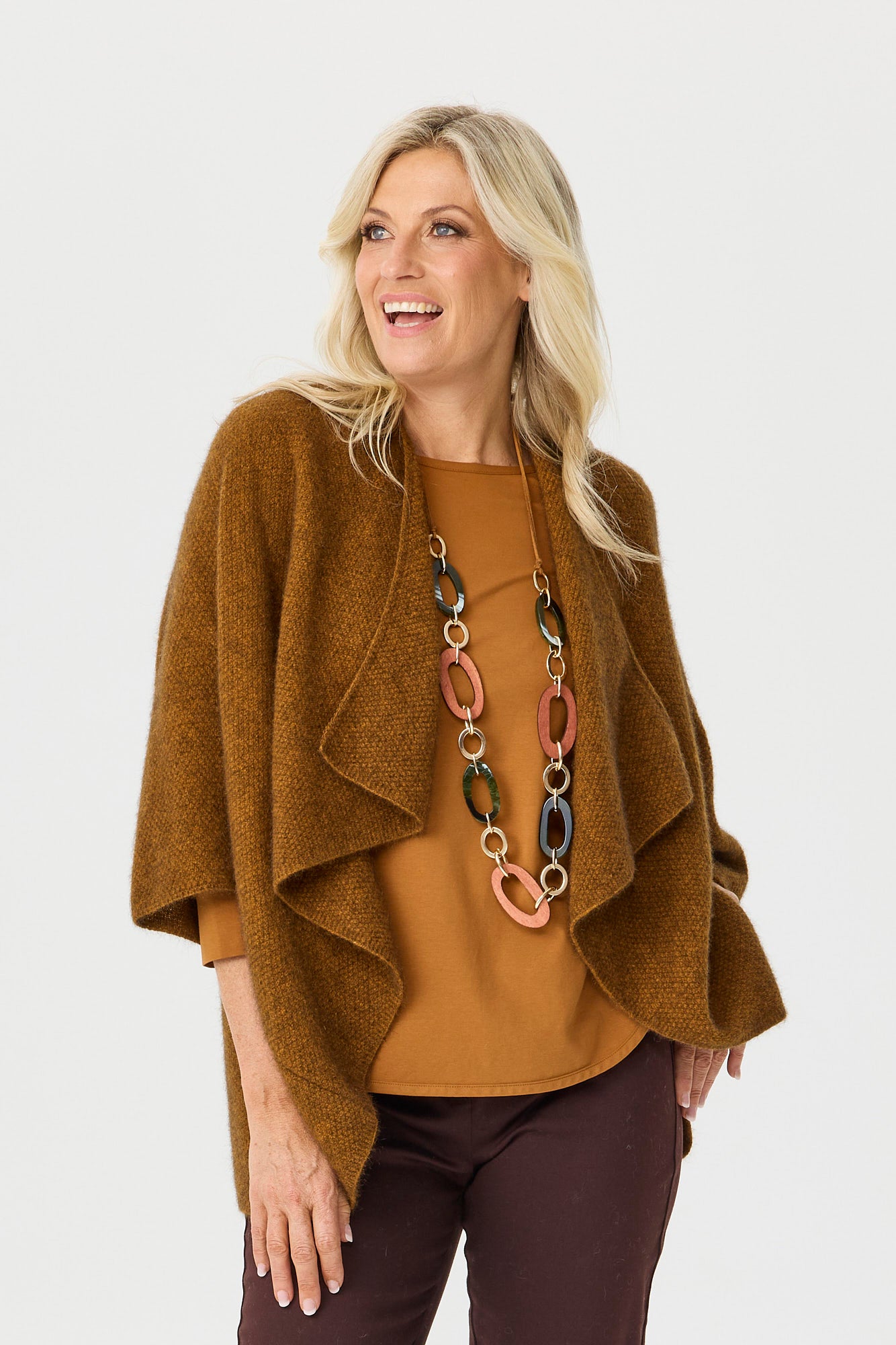 Possum Moss Stitch Longline Wrap