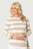 VARSITY STRIPE LONG SLEEVE SWEATER