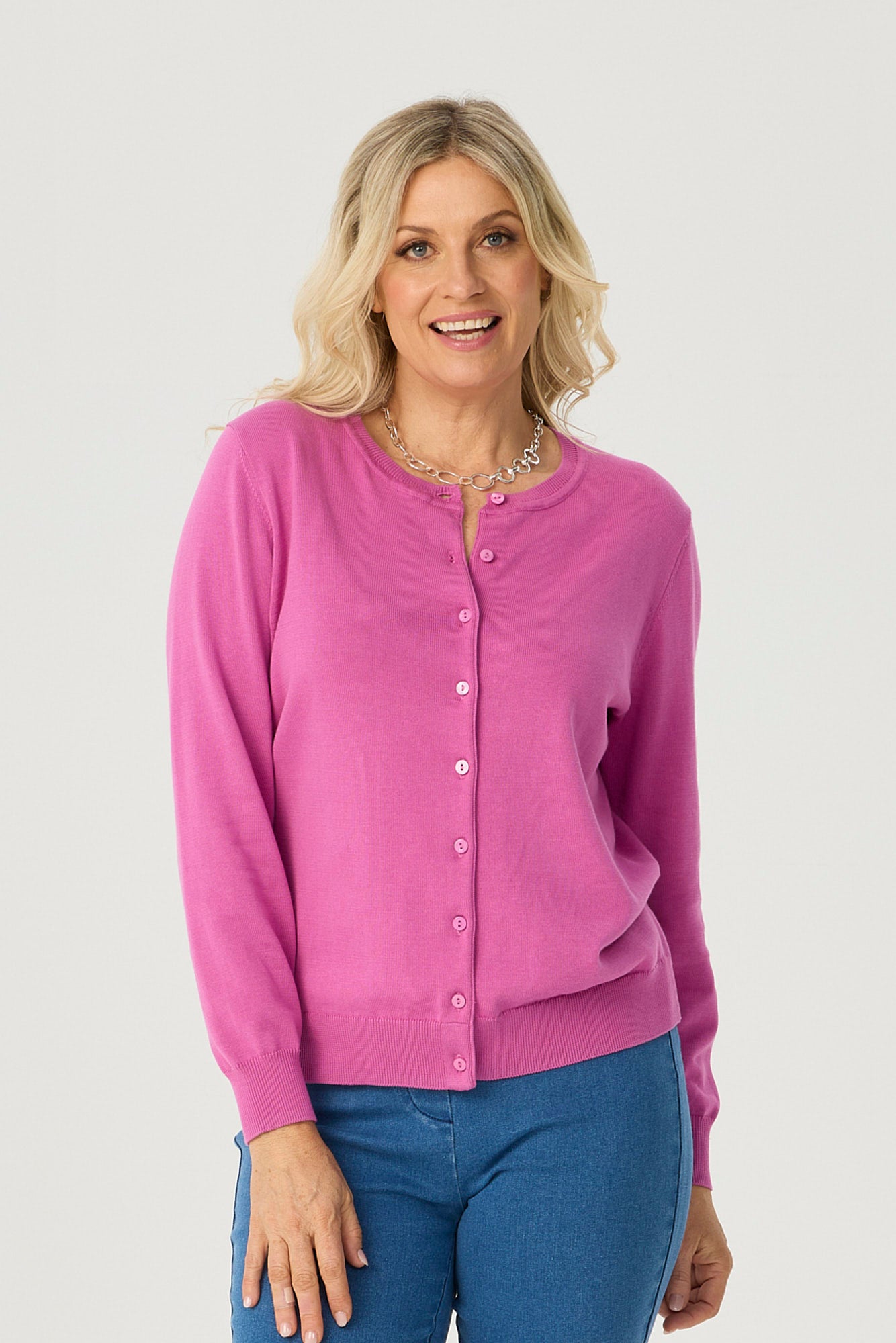 BRADY BUTTON UP L/SLV CARDIGAN
