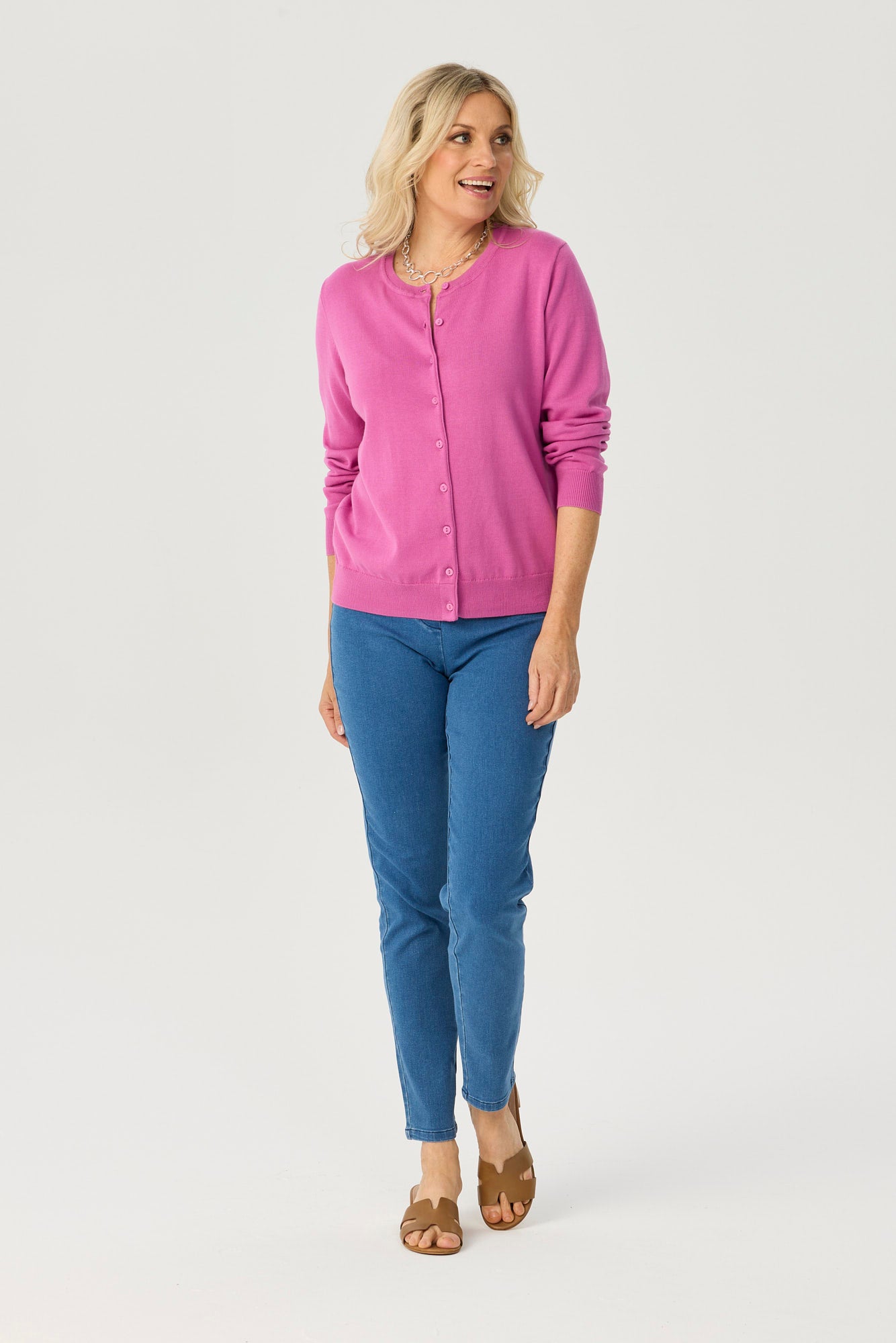 BRADY BUTTON UP L/SLV CARDIGAN