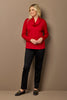 Hedrena Cowl Neck Long Sleeve Top
