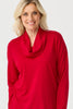 Hedrena Cowl Neck Long Sleeve Top