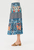 Mosaic Shirred Waist Skirt