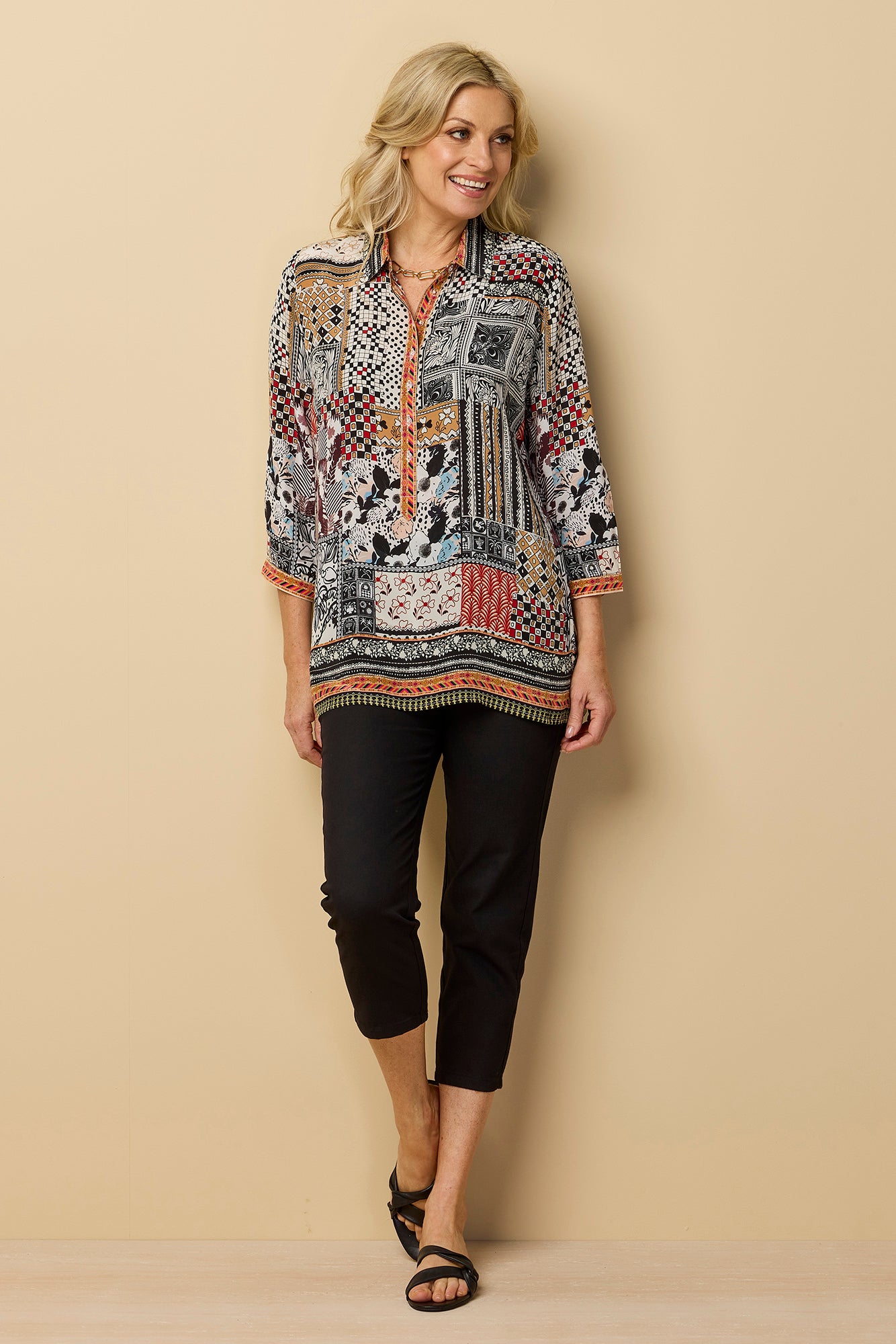 Sandy Stretch 7/8 Pull On Jean