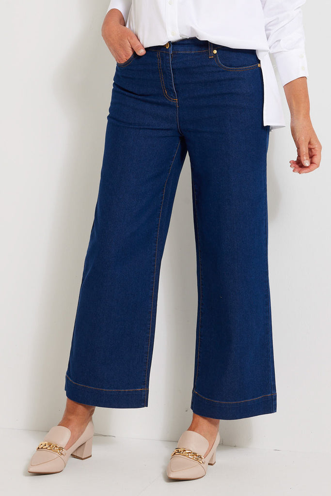 BEC WIDE LEG ZIP UP JEAN