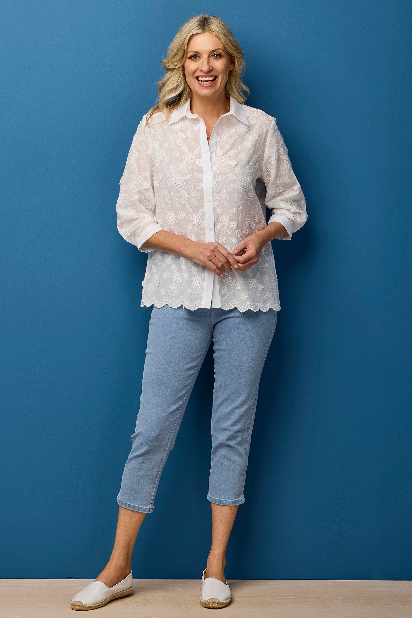 Sandy Stretch 7/8 Pull On Jean