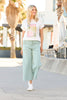 Shelby 7/8 Zip Wide Leg Jean