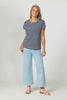 Shelby 7/8 Zip Wide Leg Jean