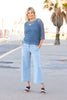 Shelby 7/8 Zip Wide Leg Jean