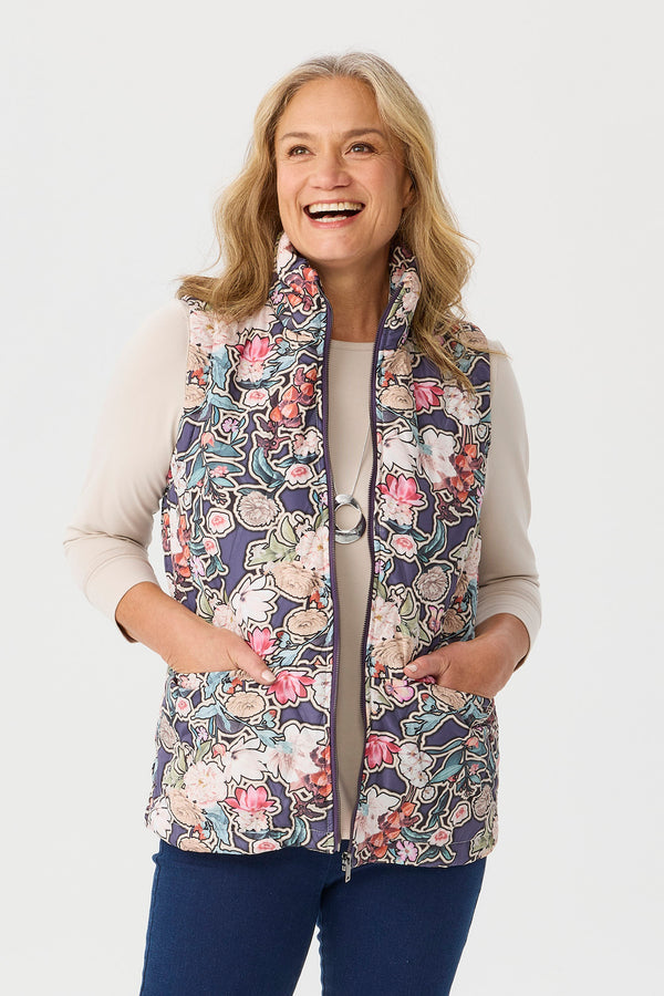 Suebelle Print Vest
