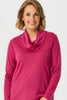 Hedrena Cowl Neck Long Sleeve Top